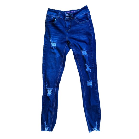 Gogo Star Kids Girls Size 12 Distressed Skinny Jeans - Picture 1 of 5